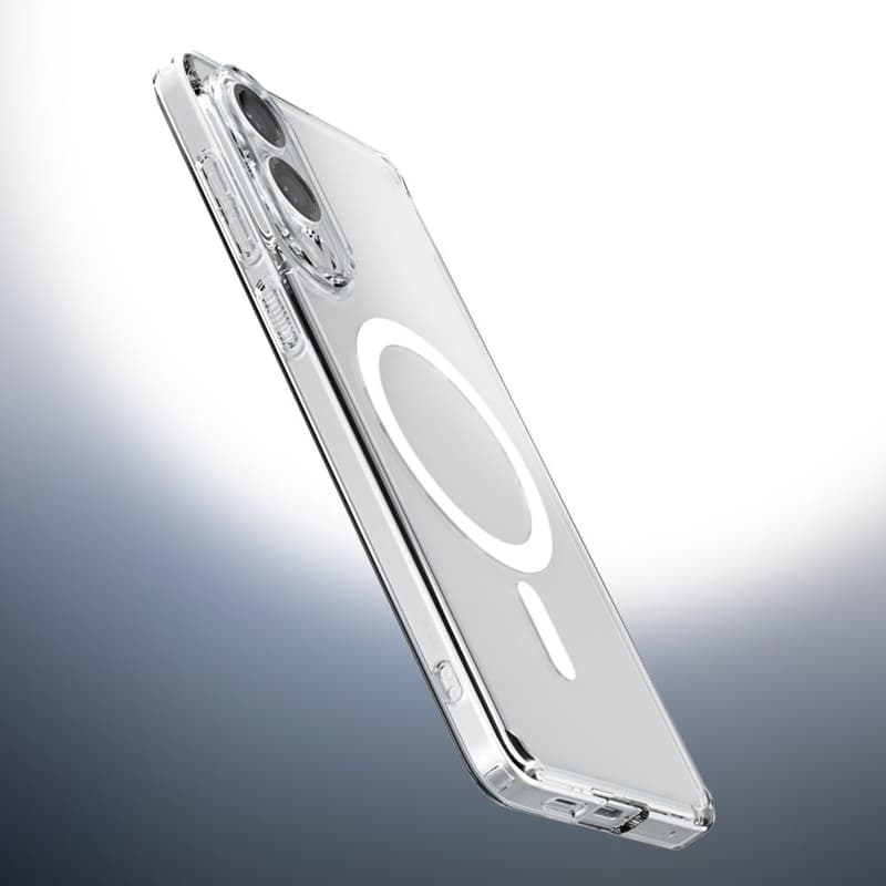 Spigen Ultra Hybrid Mag MagSafe - Case for Samsung Galaxy S25 Edge (Clear / White) 8