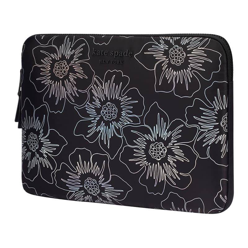 Kate Spade New York Puffer Sleeve - MacBook Pro 14" / Notebook 14" Cover (Hollyhock Iridescent Black) 3