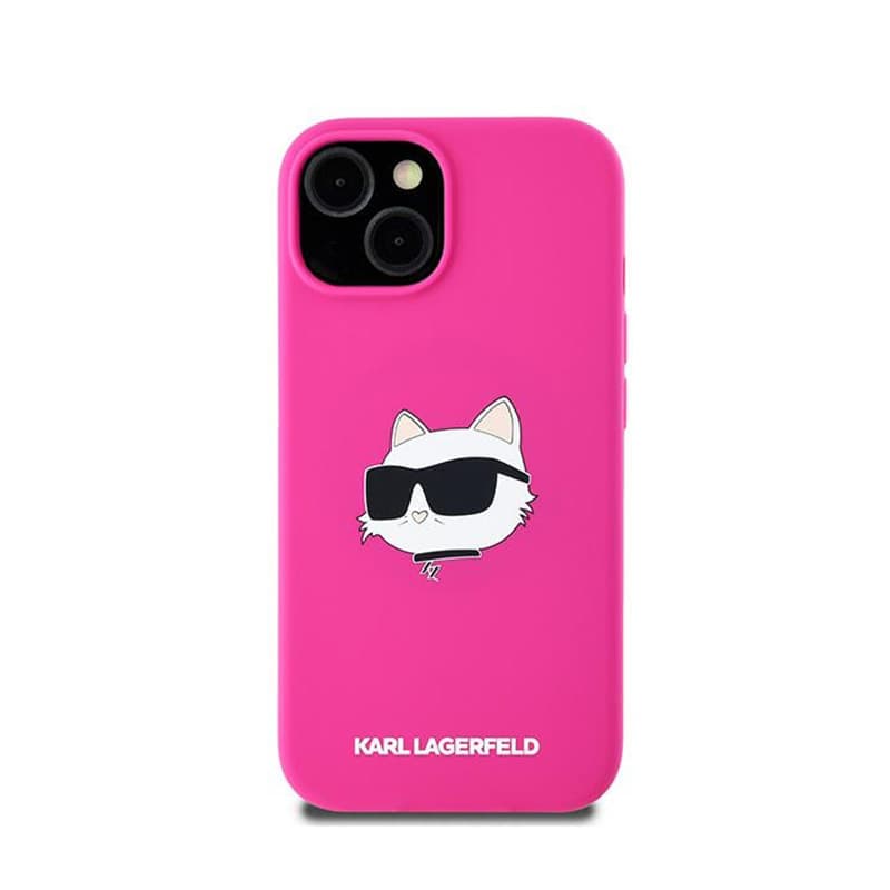 Karl Lagerfeld Silicone Choupette Head MagSafe - iPhone 15 / 14 / 13 Case (pink) 3
