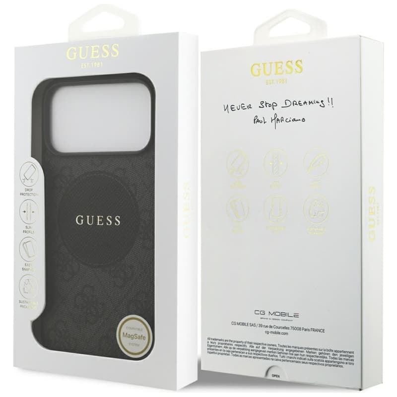 Guess 4G Circle Classic Logo MagSafe – Case iPhone 17 Pro Max (Black) 8