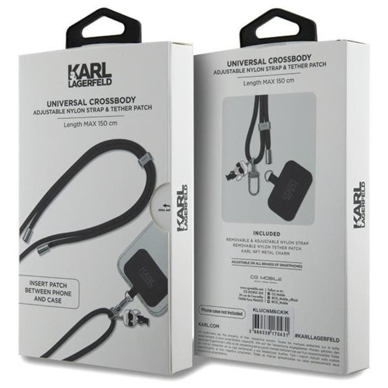 Karl Lagerfeld CBDY Cord - Universal phone strap (black) 3