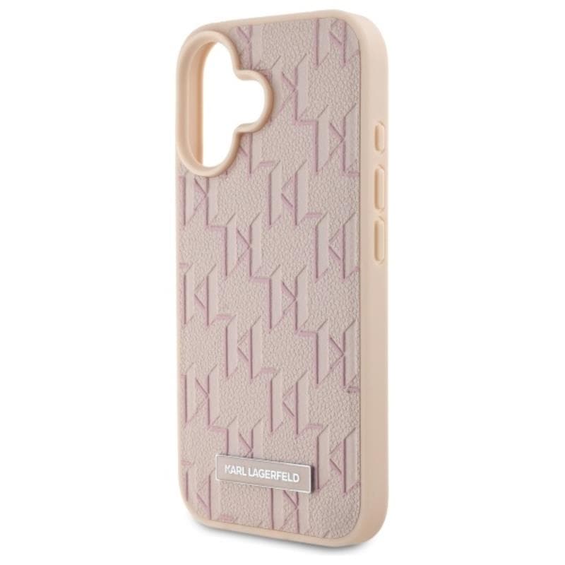 Karl Lagerfeld Hot Stamp MagSafe - Case for iPhone 16 (pink) 6