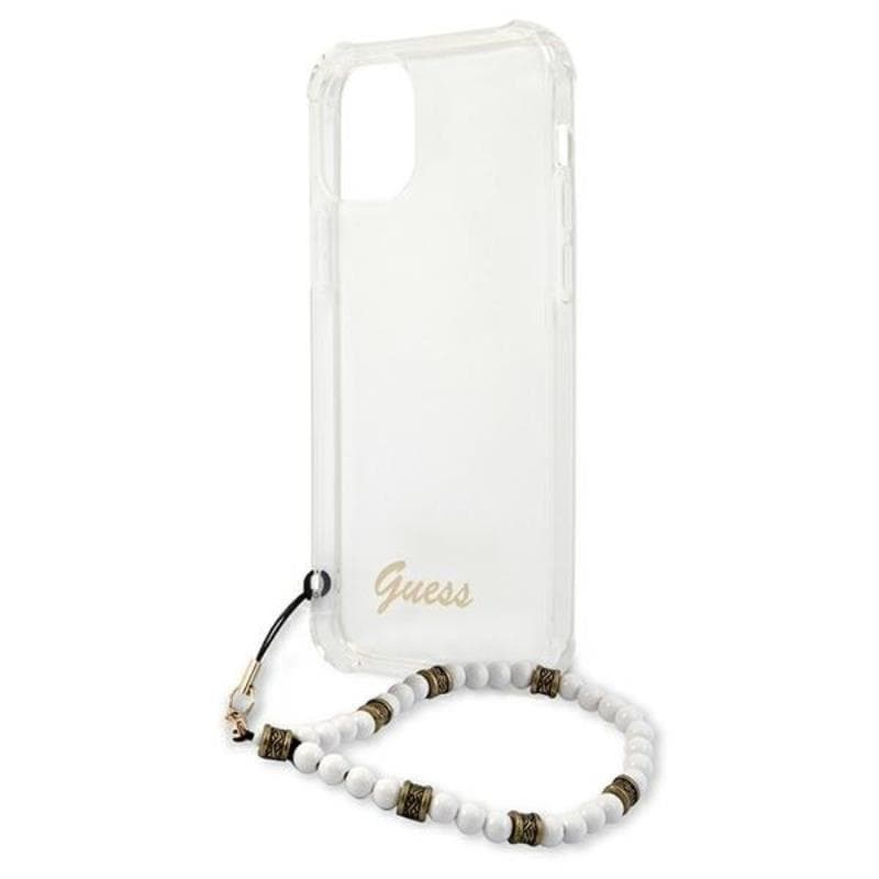 Guess White Pearl Strap - Case iPhone 12 Pro Max (Clear) 6