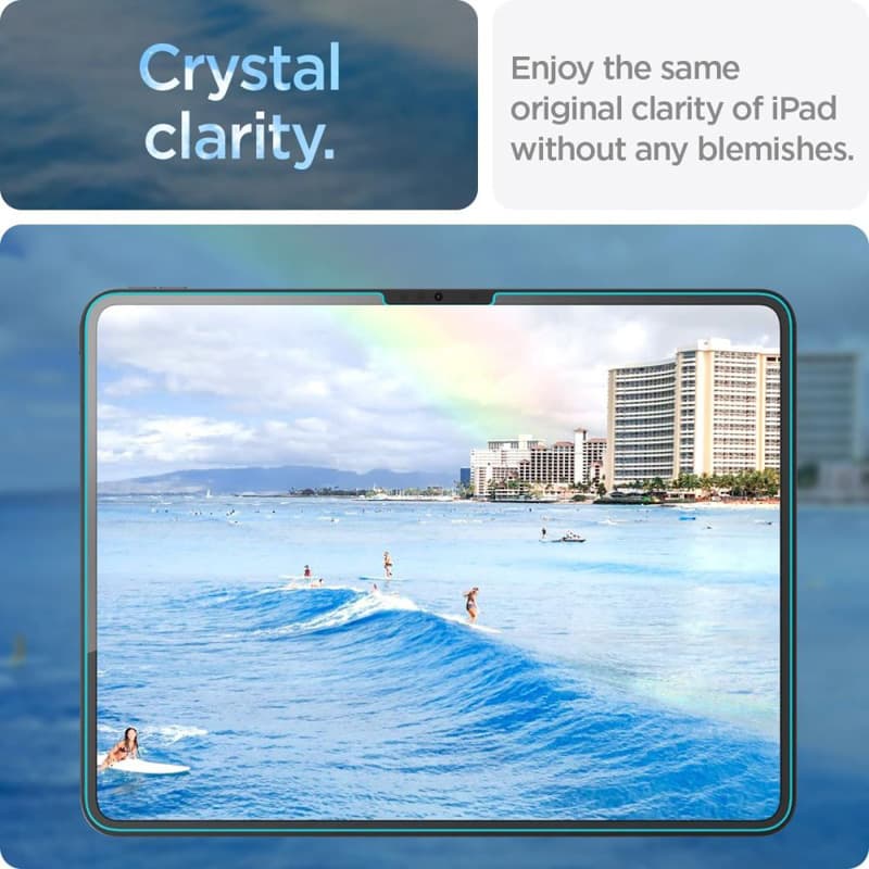 Spigen GLAS.TR EZ FIT - Tempered glass for iPad Pro 13" (M5, 2025 / M4, 2024)  (Transparent) 7