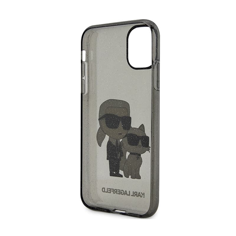 Karl Lagerfeld IML Glitter Karl & Choupette - iPhone 11 Case (black) 7