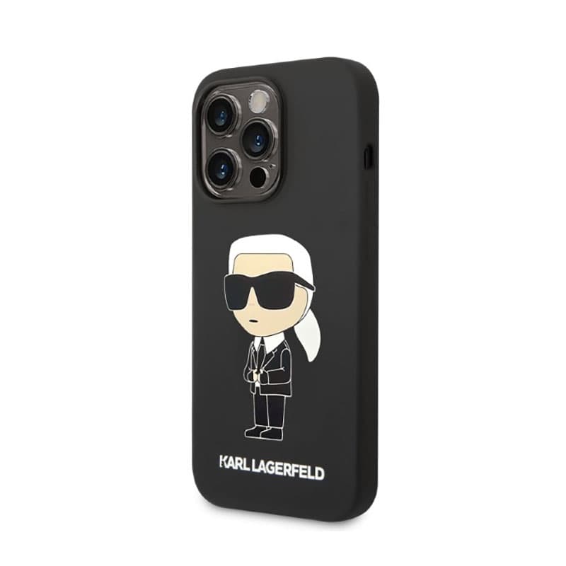 Karl Lagerfeld Silicone NFT Ikonik - Case for iPhone 14 Pro Max (Black) 2
