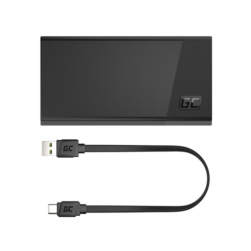 Green Cell PowerPlay20s - Power Bank 20000 mAh with USB-A QuickCharge 3.0 and 2x USB-C Power Delivery 22.5W (black) 7
