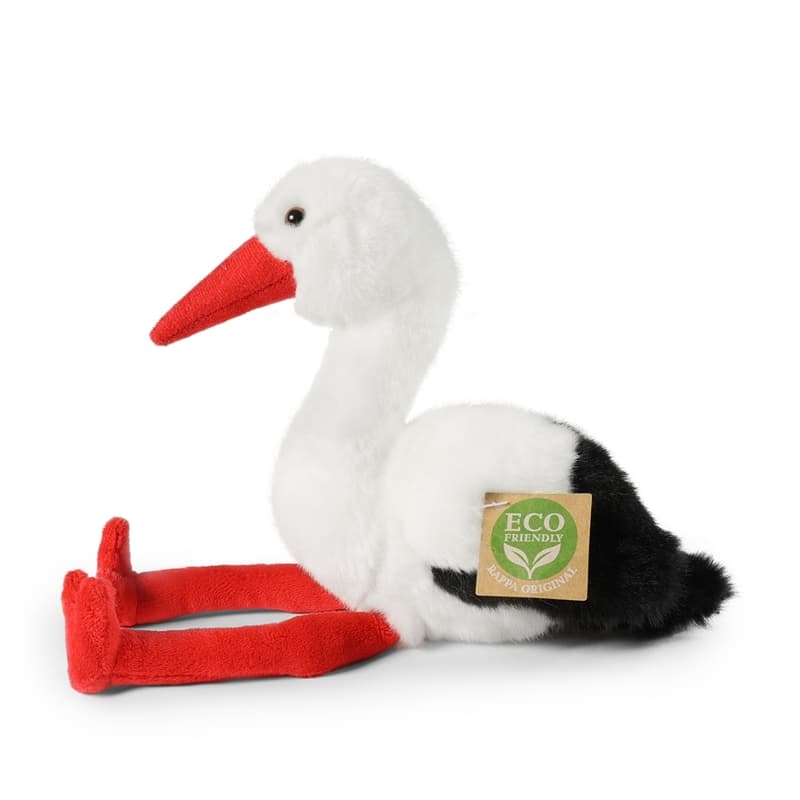 Rappa - Plush realistic stork stuffed animal 20 cm Eco-Friendly 3