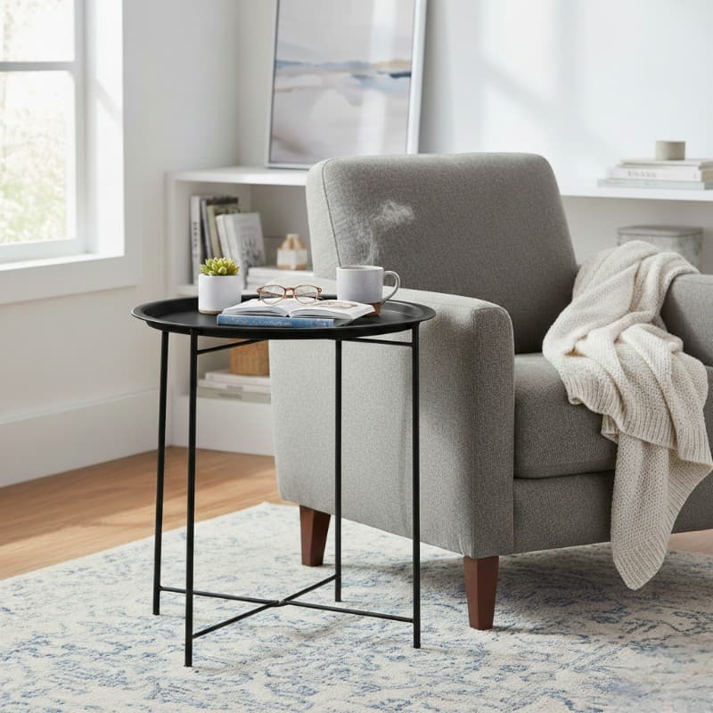 Arti Casa - 2-in-1 coffee table with removable tray 46x50 cm 2