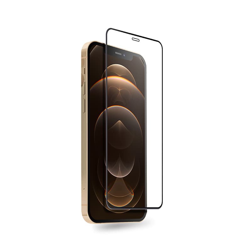 Crong Anti-Bacterial 3D Armor Glass – 9H tempered glass for the entire iPhone 12 Pro Max screen + installation frame 3
