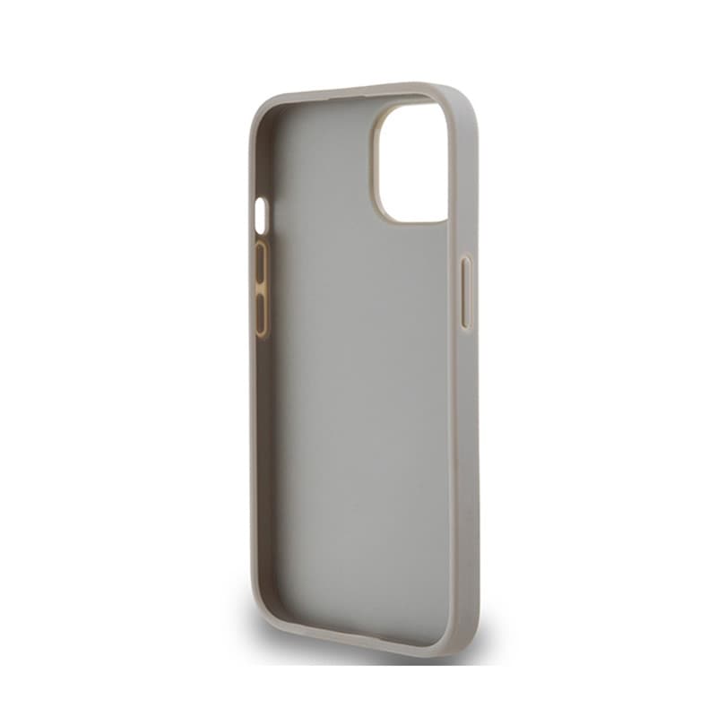 DKNY Leather Mono Stripe & Metal Logo - iPhone 14 / 15 / 13 Case (beige) 7