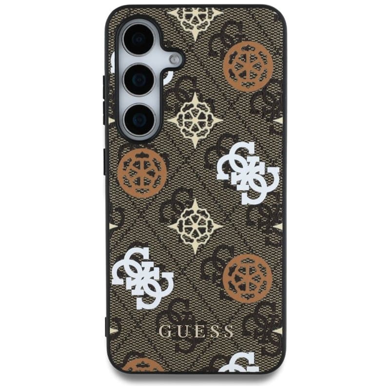 Guess 4G Printed Colored Peony Pattern MagSafe - Case for Samsung Galaxy S25 (brown) 3