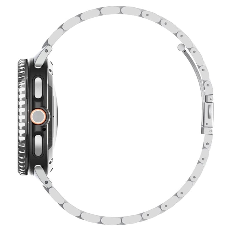 Spigen Bezel Tune Pro Diver - Case / Protective Ring for Samsung Galaxy Watch 8 Classic 46 mm (Silver) 5