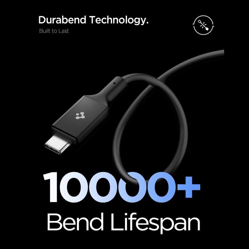 Spigen EB24012CC Essential - USB-C to USB-C PD Cable 240W 1.2m (Black) 5