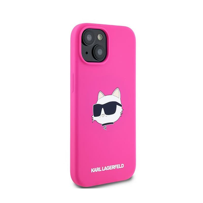 Karl Lagerfeld Silicone Choupette Head MagSafe - iPhone 15 / 14 / 13 Case (pink) 4