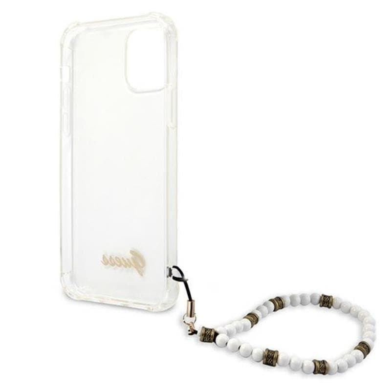 Guess White Pearl Strap - Case iPhone 12 Pro Max (Clear) 7