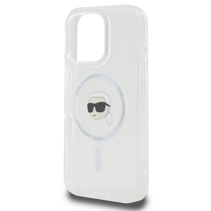 Karl Lagerfeld IML Metal Karl Head MagSafe - Case for iPhone 16 Pro (white) 6