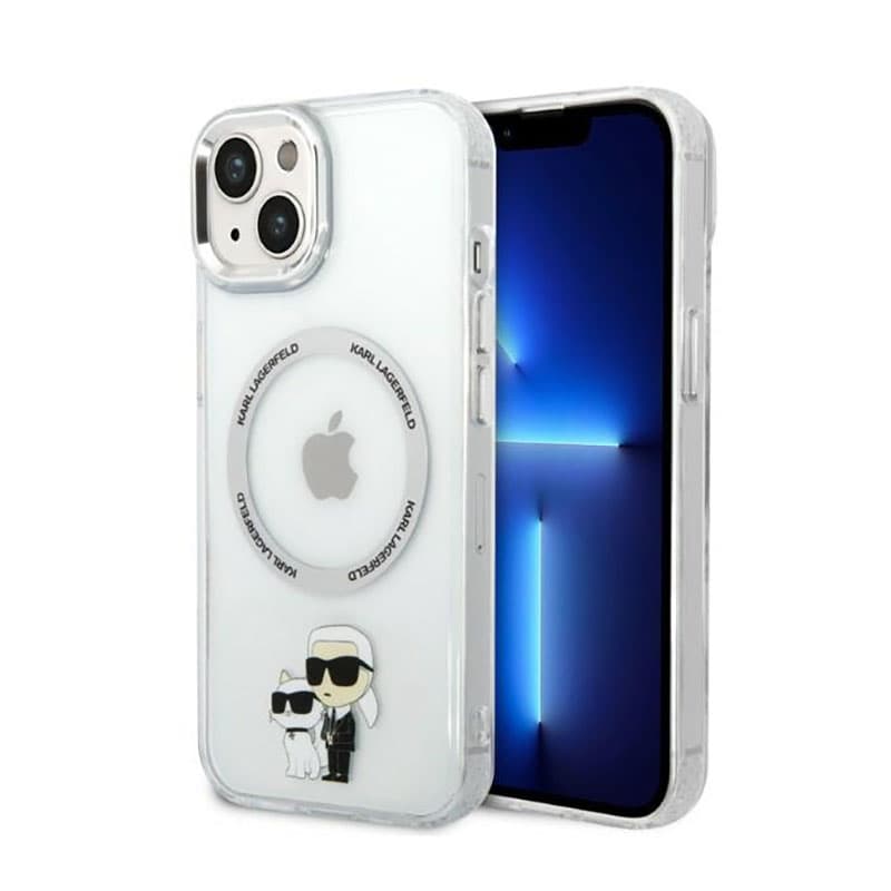 Karl Lagerfeld IML NFT Karl & Choupette MagSafe - Case for iPhone 14 Plus (Clear) 1