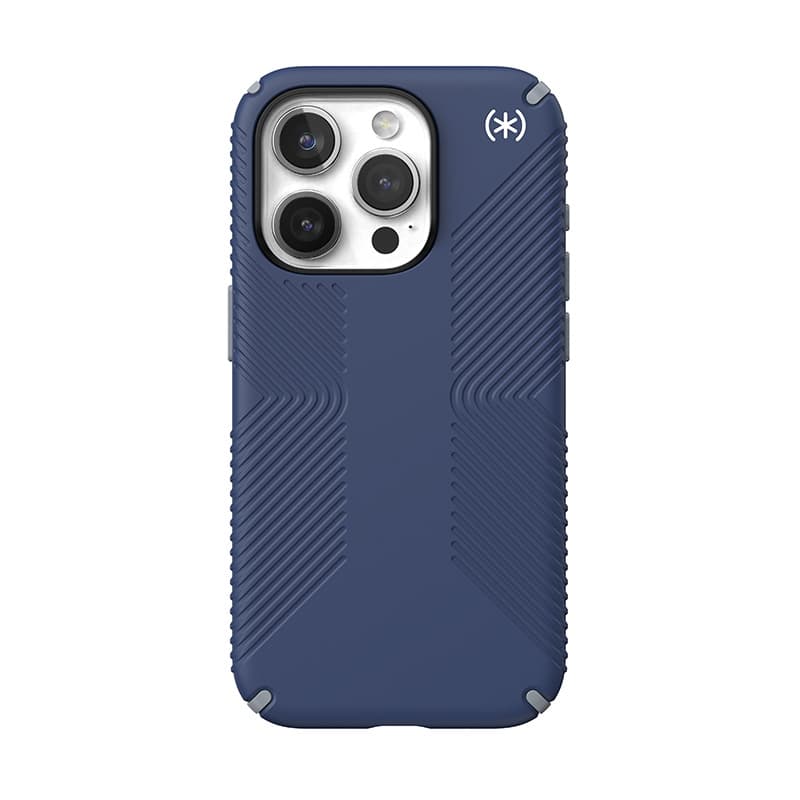 Speck Presidio2 Grip Magsafe - iPhone 15 Pro Case (Coastal Blue / Dust Gray / White) 6
