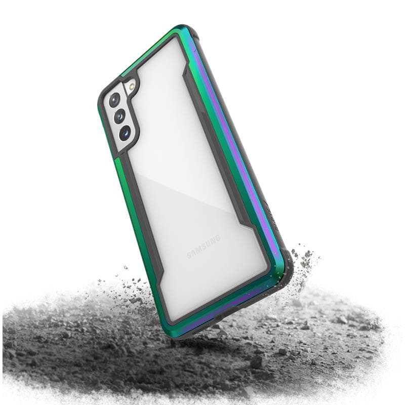 X-Doria Raptic Shield - Aluminum case for Samsung Galaxy S21 + (Antimicrobial protection) (Iridescent) 5