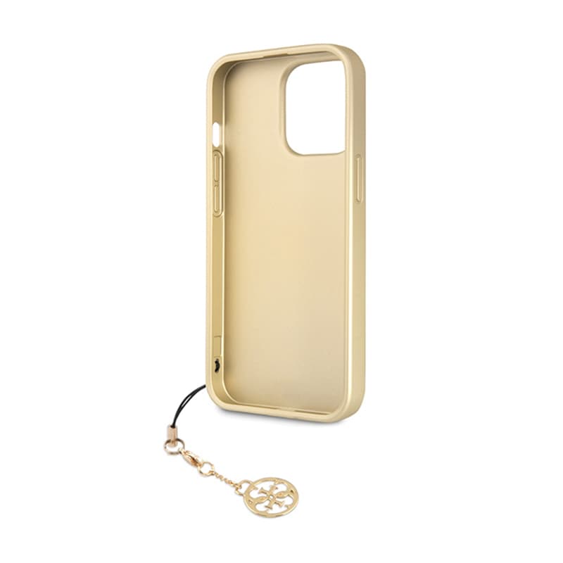 Guess 4G Charms Collection - Case for iPhone 14 Pro (Grey) 7