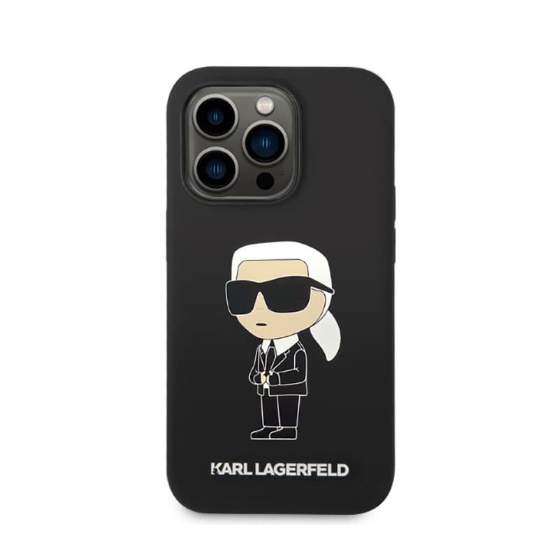 Karl Lagerfeld Silicone NFT Ikonik - Case for iPhone 14 Pro Max (Black) 3