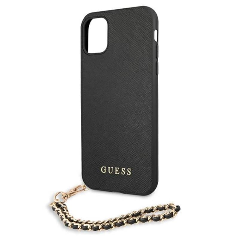 Guess Saffiano Chain - iPhone 11 Case (Black) 6