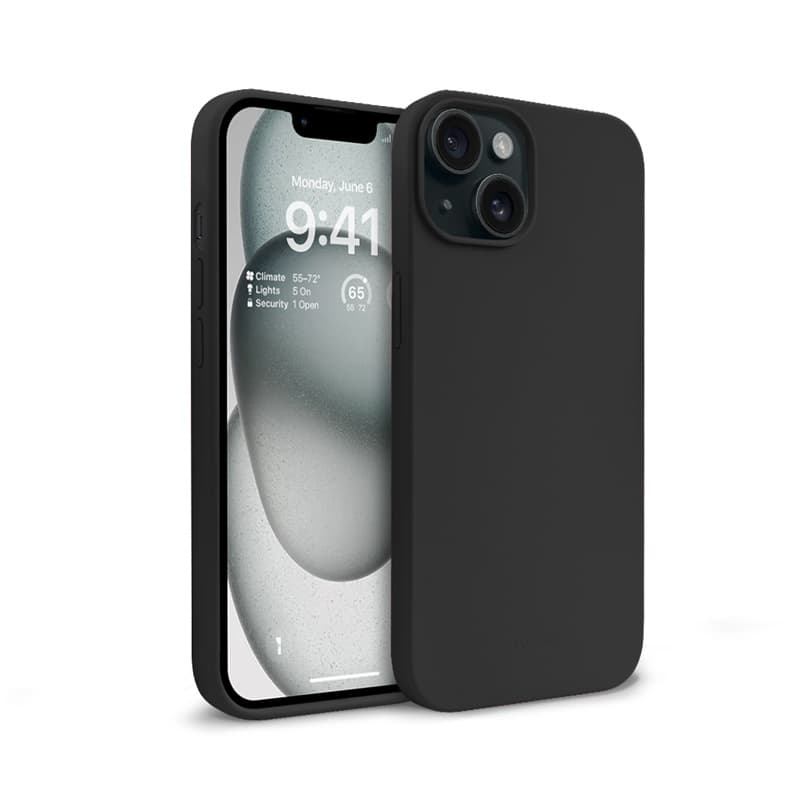 Crong Color Cover - iPhone 15 Case (Black)