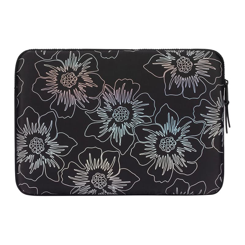 Kate Spade New York Puffer Sleeve - MacBook Pro 14" / Notebook 14" Cover (Hollyhock Iridescent Black) 4