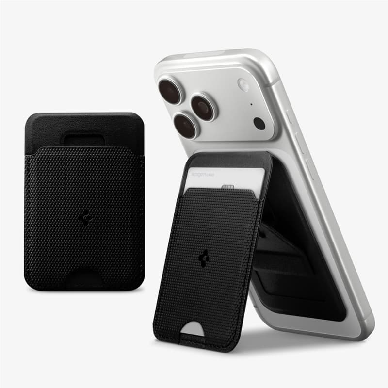Spigen S314-1 Slim Fold Tripod MagSafe - Magnetic Wallet with Stand Function (Black) 2