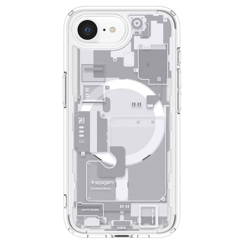 Spigen Ultra Hybrid Mag MagSafe - Case for iPhone 17e / 16e (Zero One White) 2
