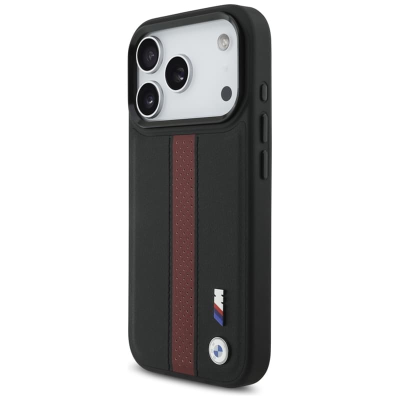BMW M Perforated Stripe Logo MagSafe - iPhone 17 Pro Case (Red) 2