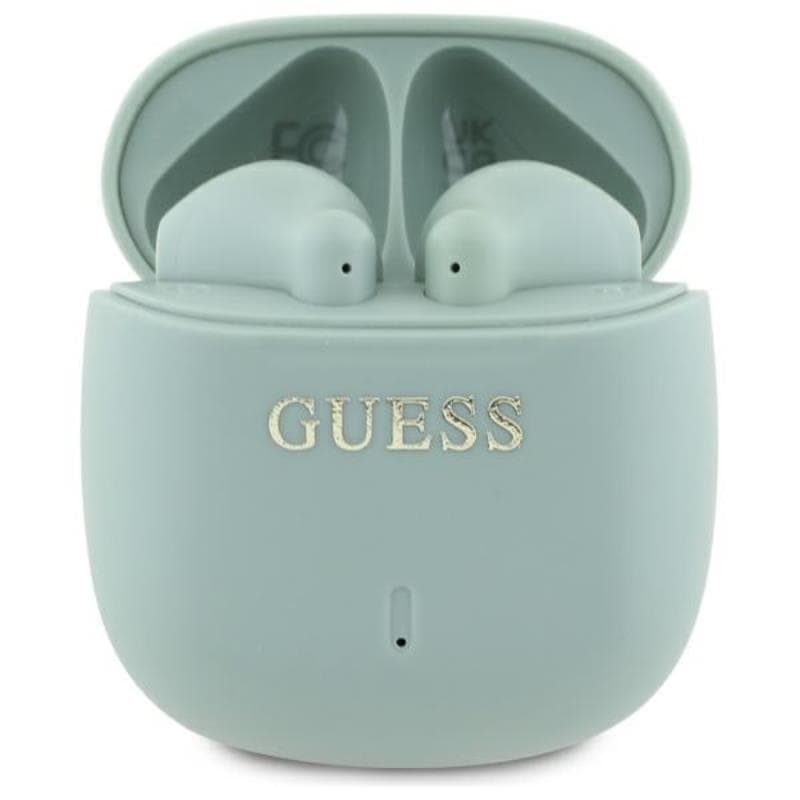 Guess Printed Classic Logo - Bluetooth TWS Headphones + Charging Case (Green)