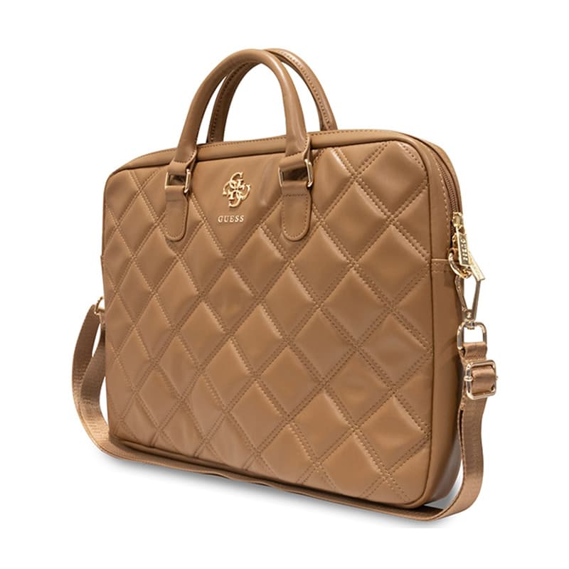 Guess Quilted 4G Computer Bag - Laptop bag 15" / 16" (brown) 2