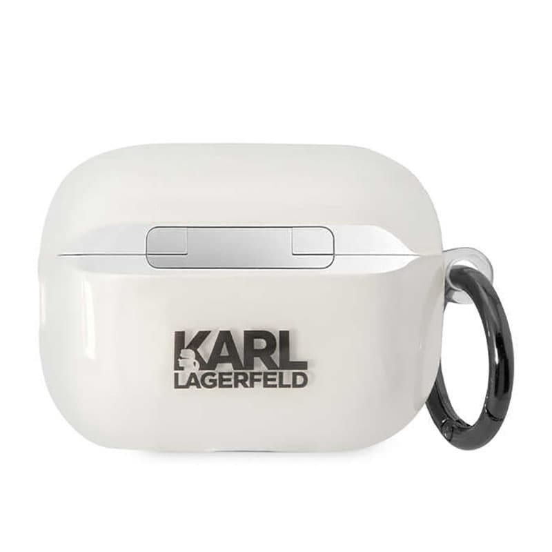 Karl Lagerfeld NFT Ikonik Karl Head - Case for Apple AirPods Pro 2 (Transparent) 2