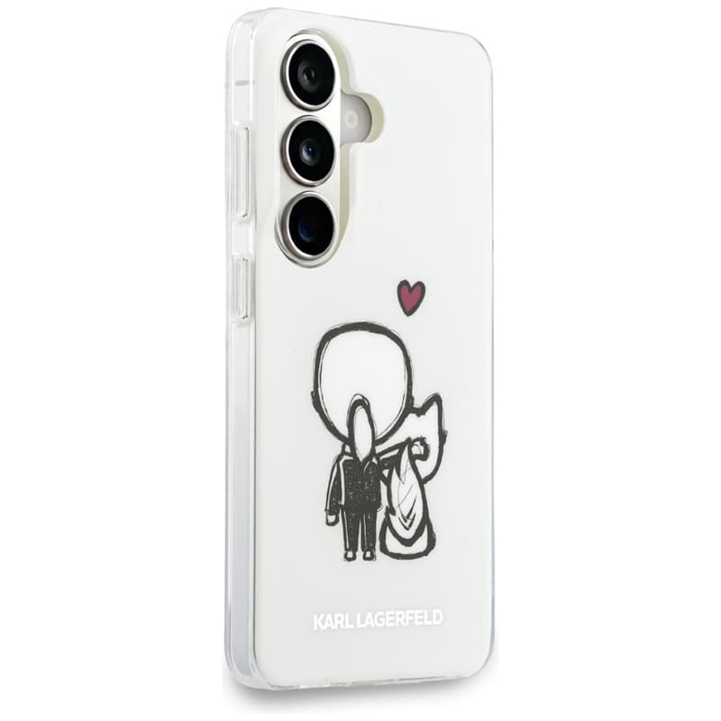Karl Lagerfeld IML Karl & Choupette MagSafe - Samsung Galaxy S26 Case (Clear) 4