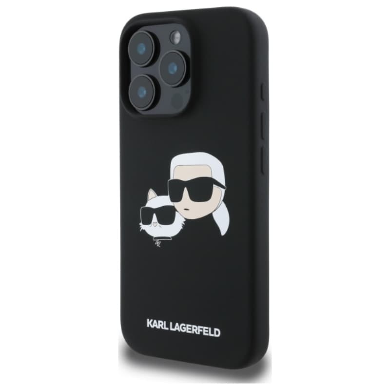 Karl Lagerfeld Silicone Double Heads Print MagSafe - Case iPhone 16 Pro (black) 2