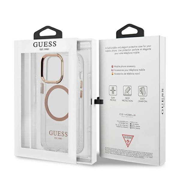 Guess Metal Outline MagSafe - Case for iPhone 13 Pro Max (Clear) 8