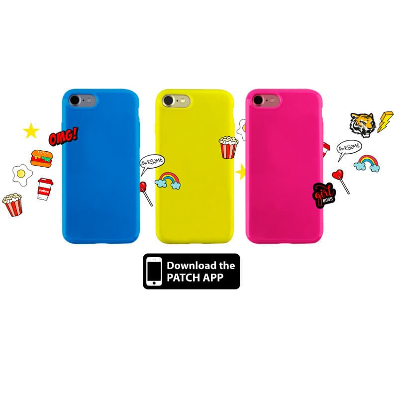 PURO Patch Mania - Case for Samsung Galaxy A3 (2017) containing 5 stickers (yellow) 6