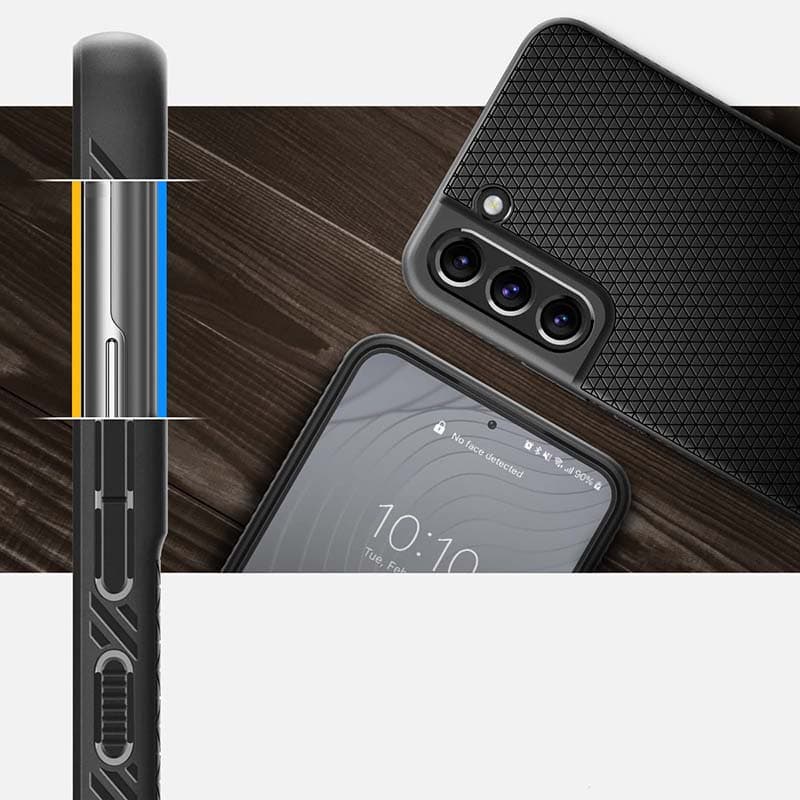 Spigen Liquid Air - Case for Samsung Galaxy S22 Case (Black) 7