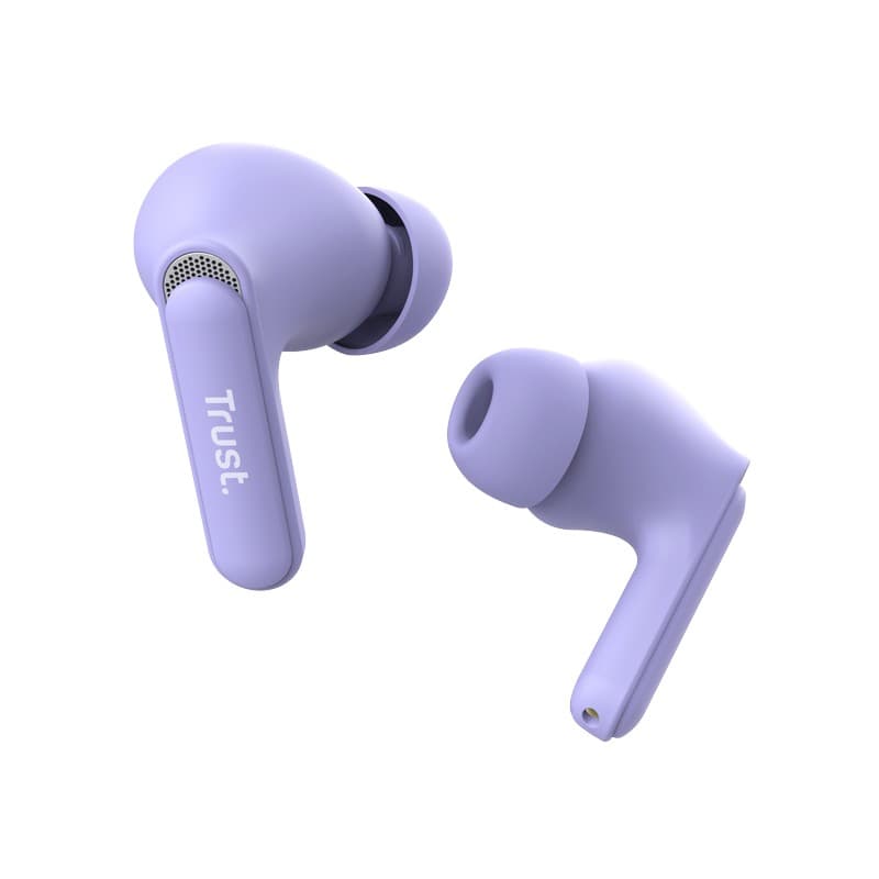 Trust Yavi - Wireless In-Ear Bluetooth TWS Earbuds with Charging Case & ENC (Purple) 2