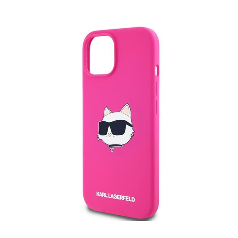 Karl Lagerfeld Silicone Choupette Head MagSafe - iPhone 15 / 14 / 13 Case (pink) 6