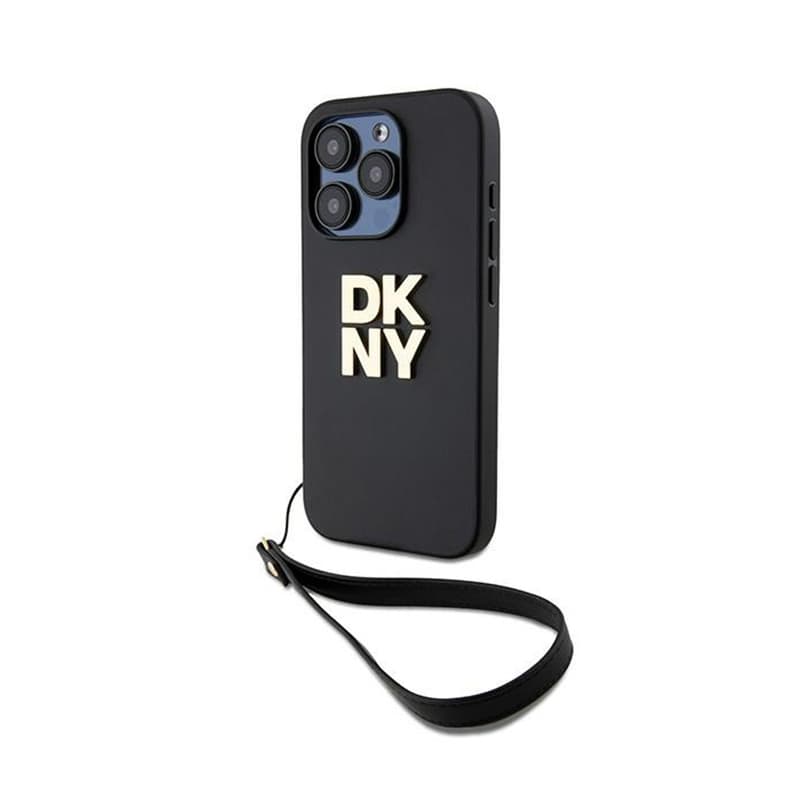 DKNY Wrist Strap Stock Logo - Case for iPhone 15 Pro (Black)