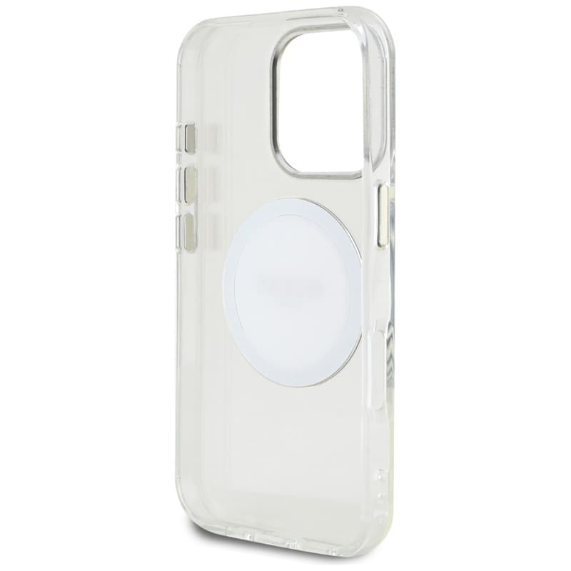 Guess IML Metal Colored Circle Classic Logo MagSafe - Case for iPhone 16 Pro (white) 7