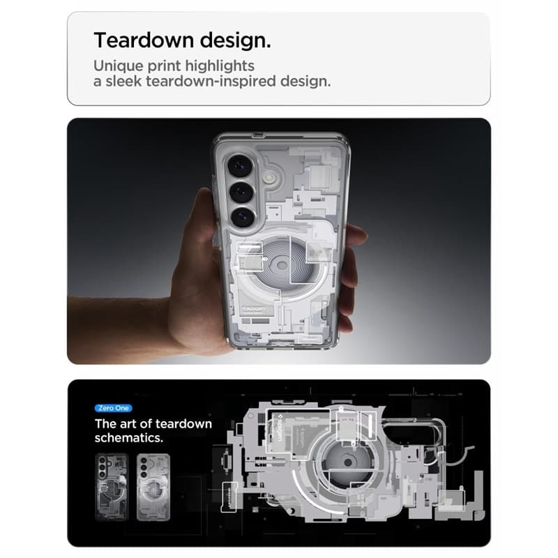 Spigen Ultra Hybrid Mag MagSafe - Case for Samsung Galaxy S26 (Zero One White) 8