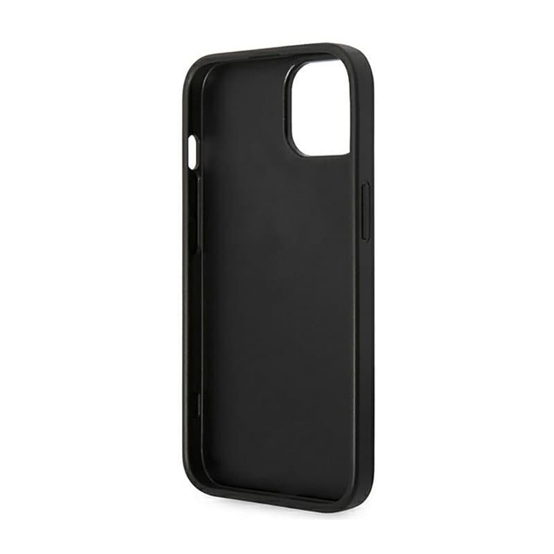 Guess Saffiano Metal Logo Stripes - Case for iPhone 14 Plus (Black) 7
