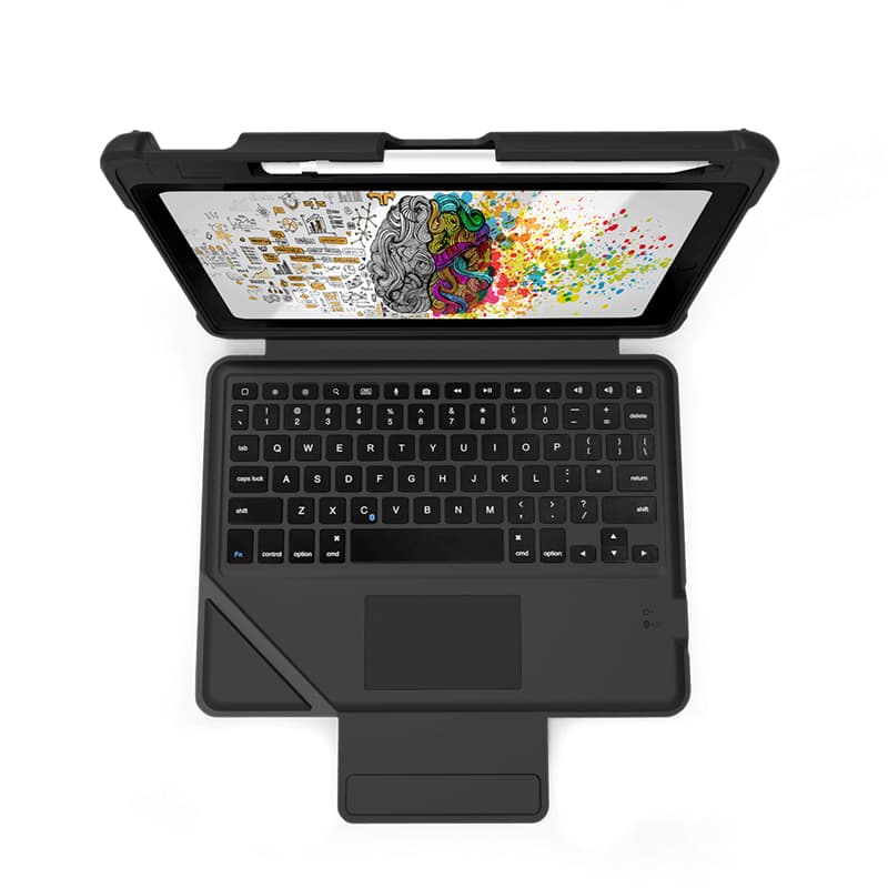 STM Dux Keyboard Trackpad Case for iPad 10.2" (2021-2019) (Black)