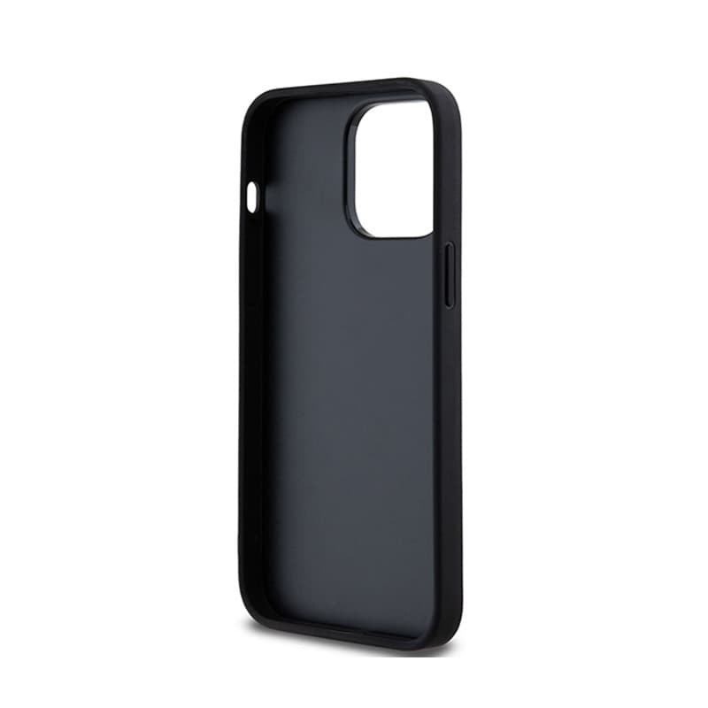 DKNY Leather Checkered Mono Pattern & Printed Stripes - iPhone 14 Pro Max Case (black) 7