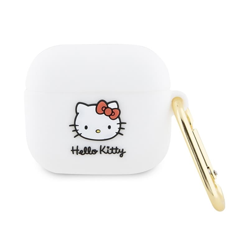 Hello Kitty Silicone 3D Kitty Head - Case for AirPods 3 (white) 1