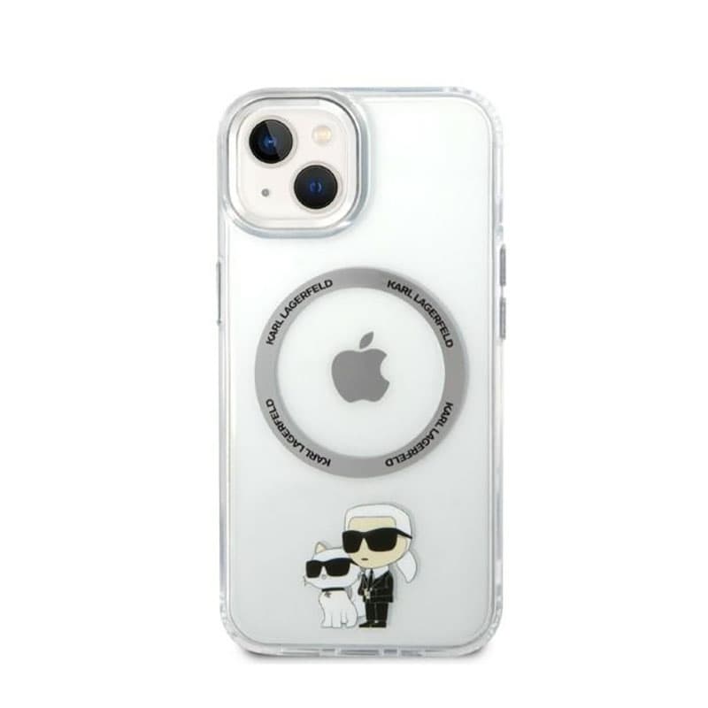 Karl Lagerfeld IML NFT Karl & Choupette MagSafe - Case for iPhone 14 Plus (Clear) 3